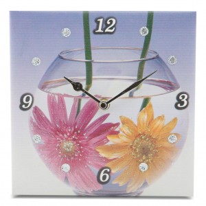 orologio fiori acquario